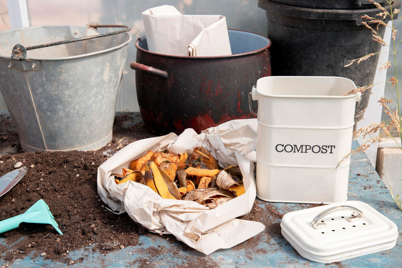 compost con papel